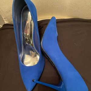 Hot Tomato Royal Blue Suede Shoes